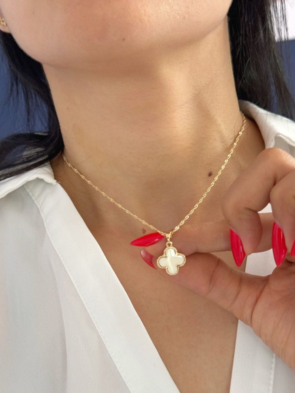 Conjunto Cadena + Dije Van Cleef Trebol - Imagen 4