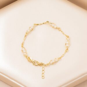 Pulsera Perla 16 Cms + Extensor
