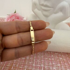 Pulsera Placa Bebé Escalera 12cms con Extensor 3cms