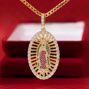 Dije Virgen Guadalupe Swarovski