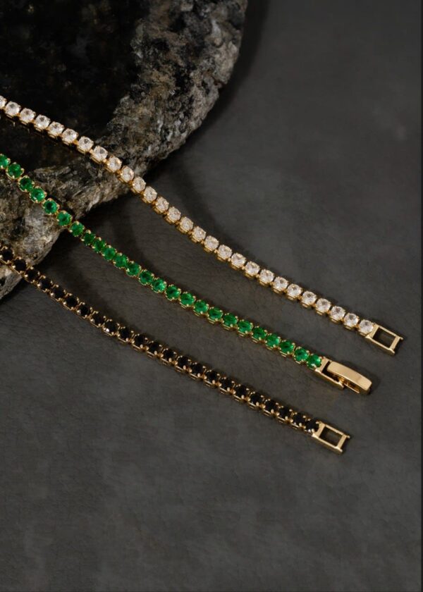 Pulsera  Circonias Cristal 20 Cms - Imagen 3