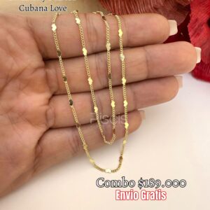 Combo Pulsera+Tobillera Cubana Love