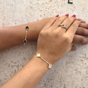 Pulsera Trébol Granito