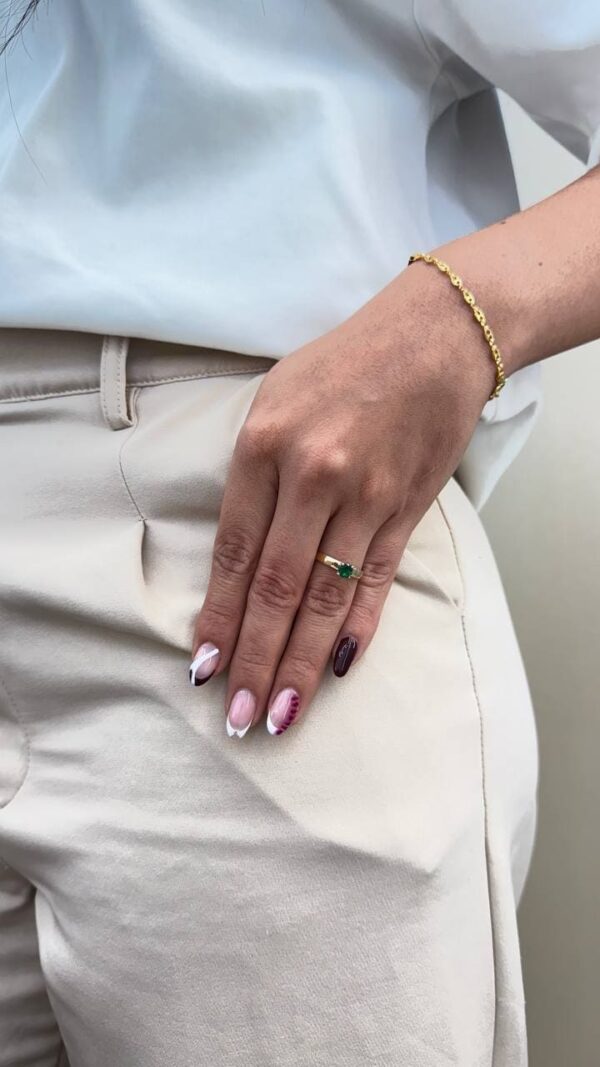 Anillo Solitario 5mm Talla 8
