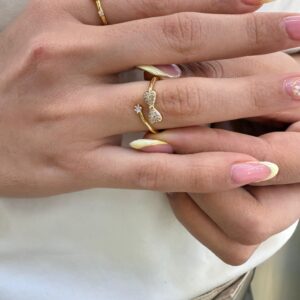 Anillo Moño tu y yo Ajustable