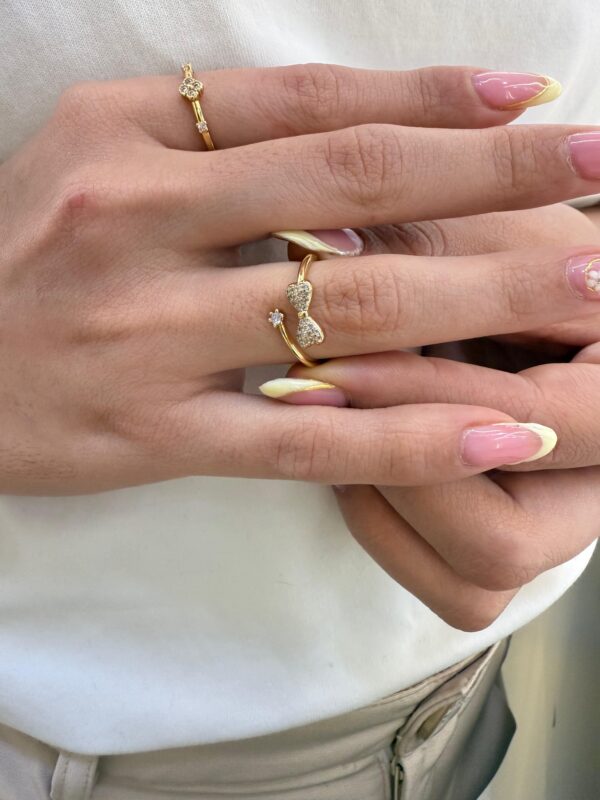 Anillo Moño tu y yo Ajustable