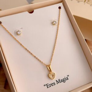 Set corazón Circonias